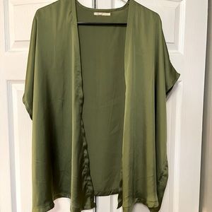 Floreat green open cardigan